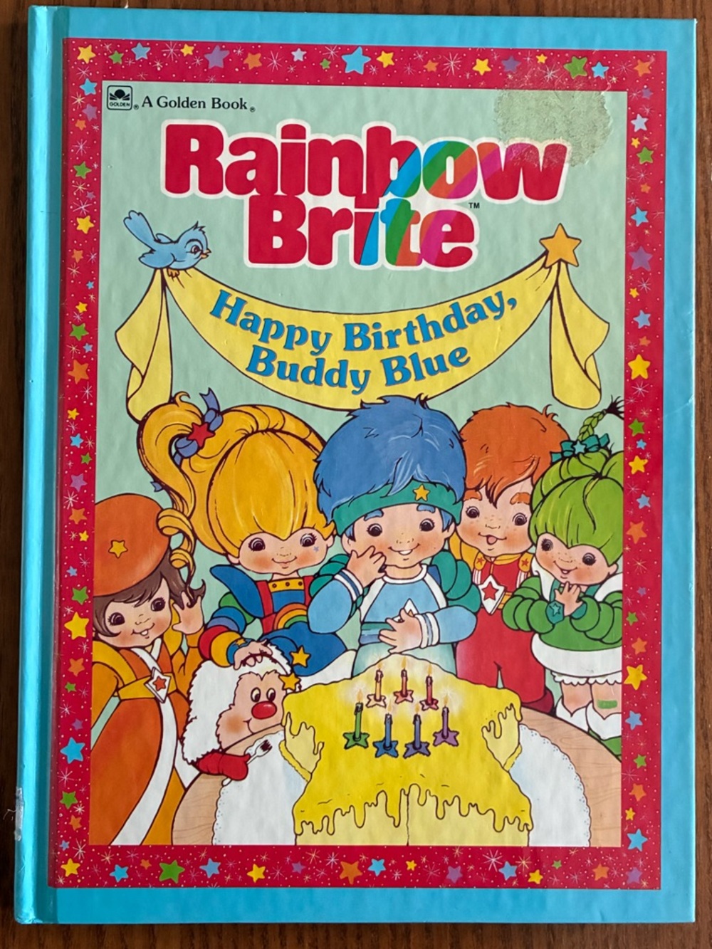 Vintage Rainbow Brite Hardcover Book -Happy Birthday Buddy Blue ‘a golden book’